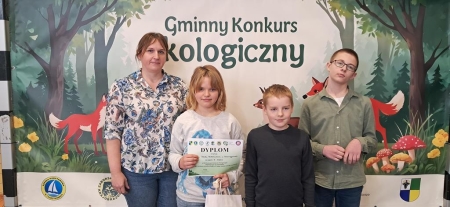 III MIEJSCE NASZYCH UCZNIÓW W XXX GMINNYM KONKURSIE EKOLOGICZNYM